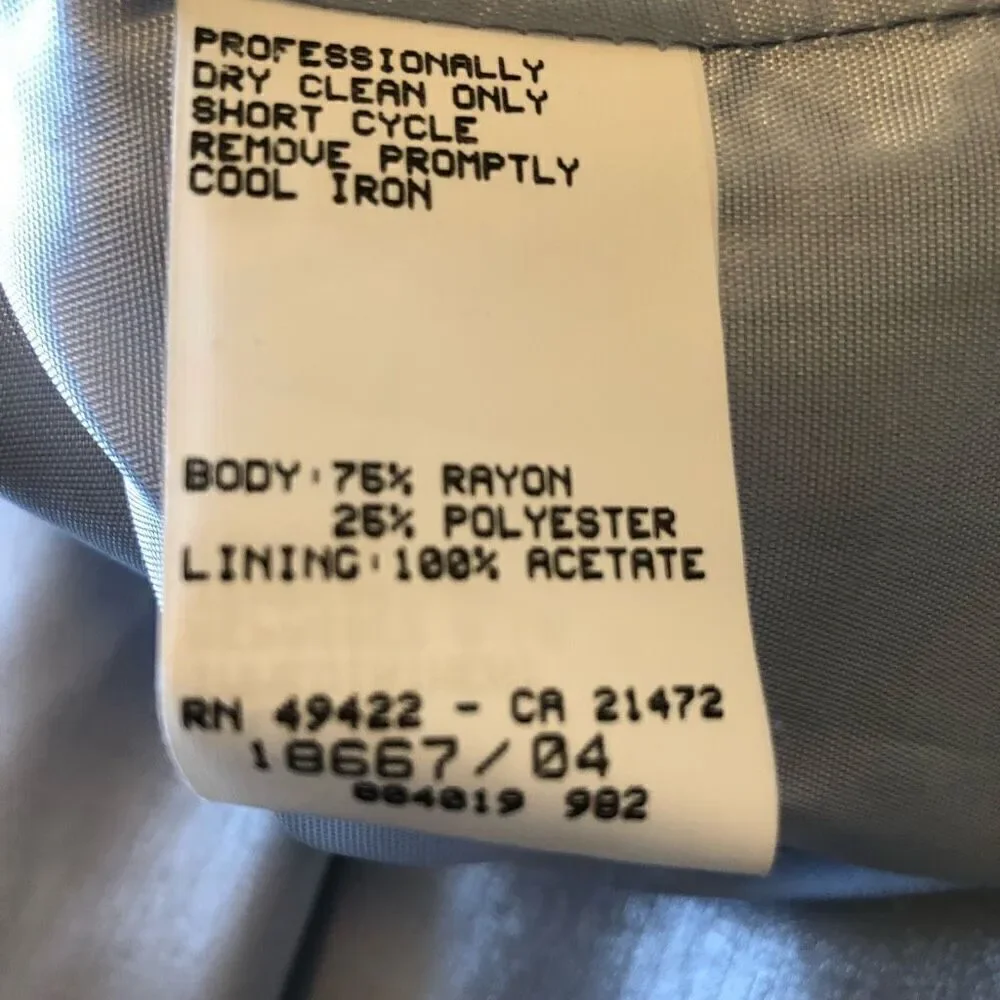 NEW Vintage Scott McClintock Ice Blue Shimmery Soft Girl A line Gown Size 10 NWT